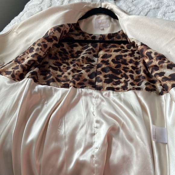 Laundry By Shelli Segal White Double Breasted Trench Coat - Picture 7 of 8